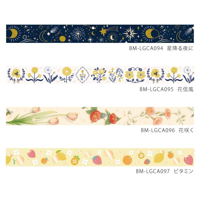 BGM Vitamin Masking Tape — flat lay