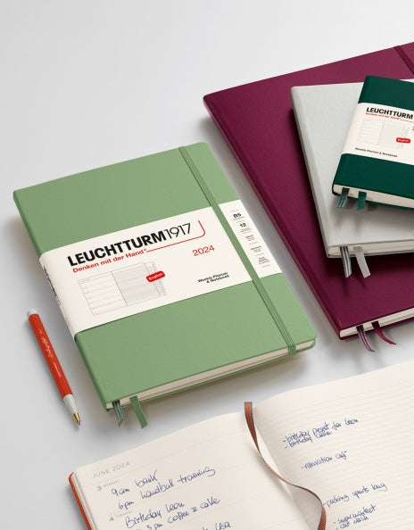 Leuchtturm1917 Recombine Drehgriffel Nr. 1 Ballpoint Pen - Lobster — writing at an angle