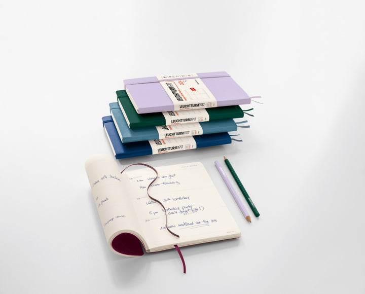 Leuchtturm1917 Recombine A5 Medium Softcover Notebook - Dotted / Apricot — size comparison