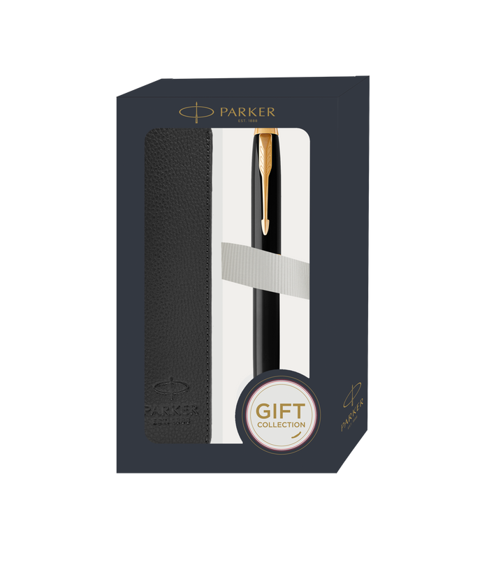 Parker IM Black GT RB With Pen Sleeve Gift Set
