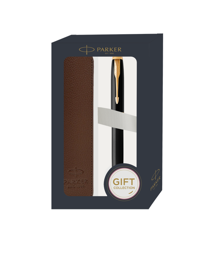 Parker IM Black GT RB With Pen Sleeve Gift Set