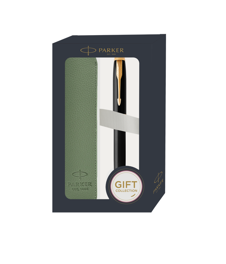 Parker IM Black GT RB With Pen Sleeve Gift Set