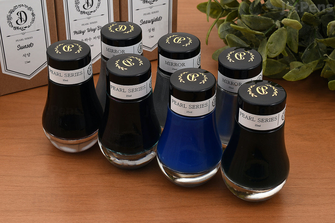 Dominant Industry Pearl 25ml Ink Bottle Fairy Forest 017 — Dominant Industry fountain pen ink — premium bottled ink for writing, at Cityluxe Singapore