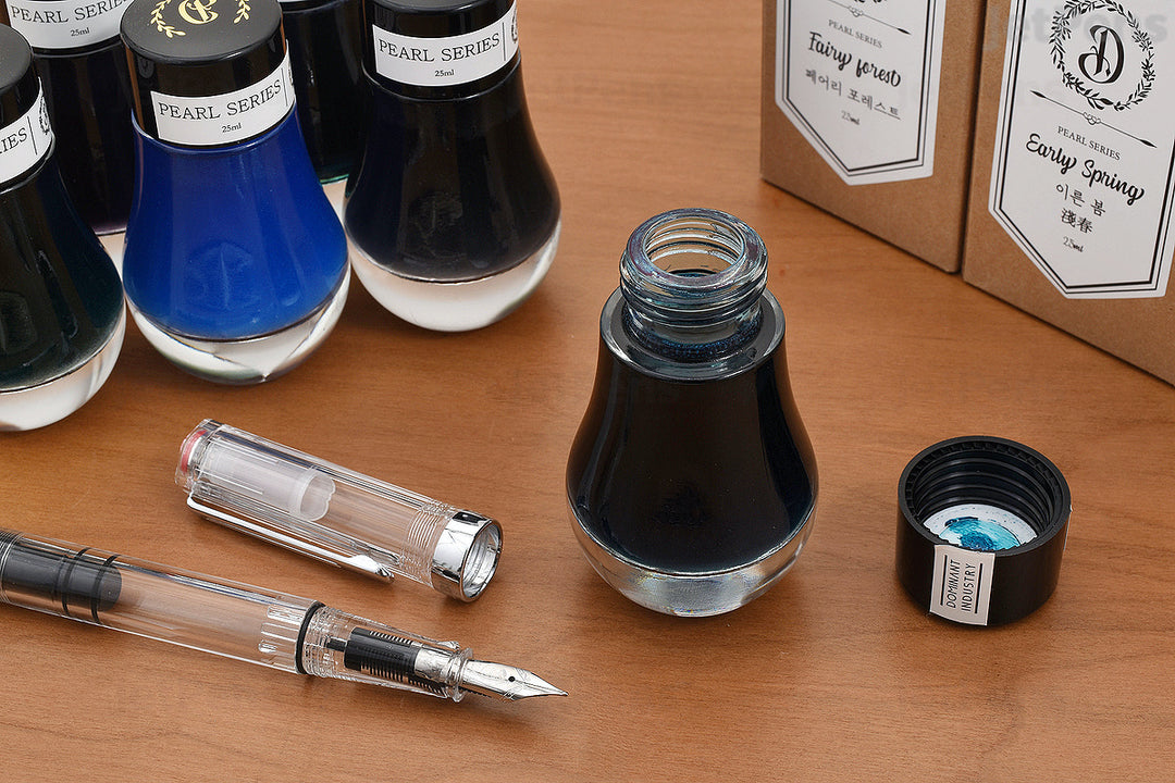 Dominant Industry Pearl 25ml Ink Bottle Early Spring 022 — Dominant Industry fountain pen ink — premium bottled ink for writing, at Cityluxe Singapore