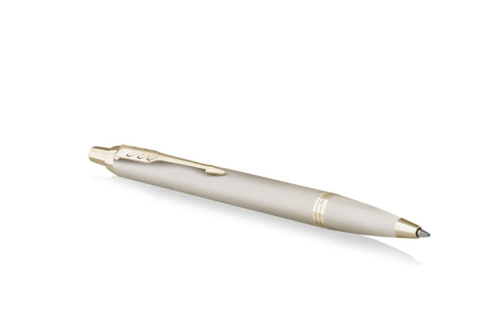 Parker IM PROFESSIONAL Ballpoint Pen in Monochrome Champagne — Parker ballpoint pen — reliable smooth-writing everyday pen, at Cityluxe Singapore