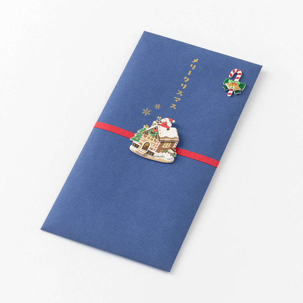Midori Christmas PC Envelope - Candy House B — detail view