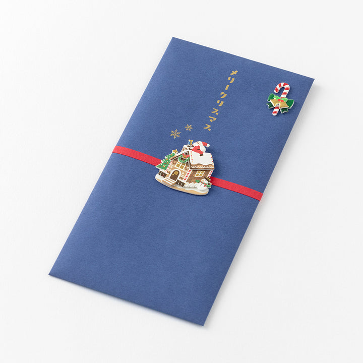Midori Christmas PC Envelope - Candy House B — detail view