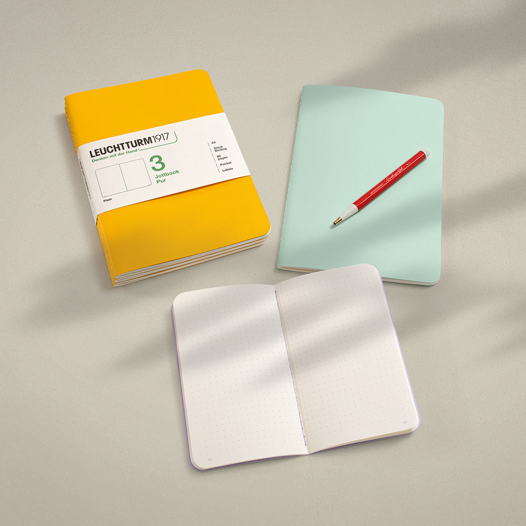Leuchtturm1917 A5 Medium Jottbook Pur Plain - Mint Green
