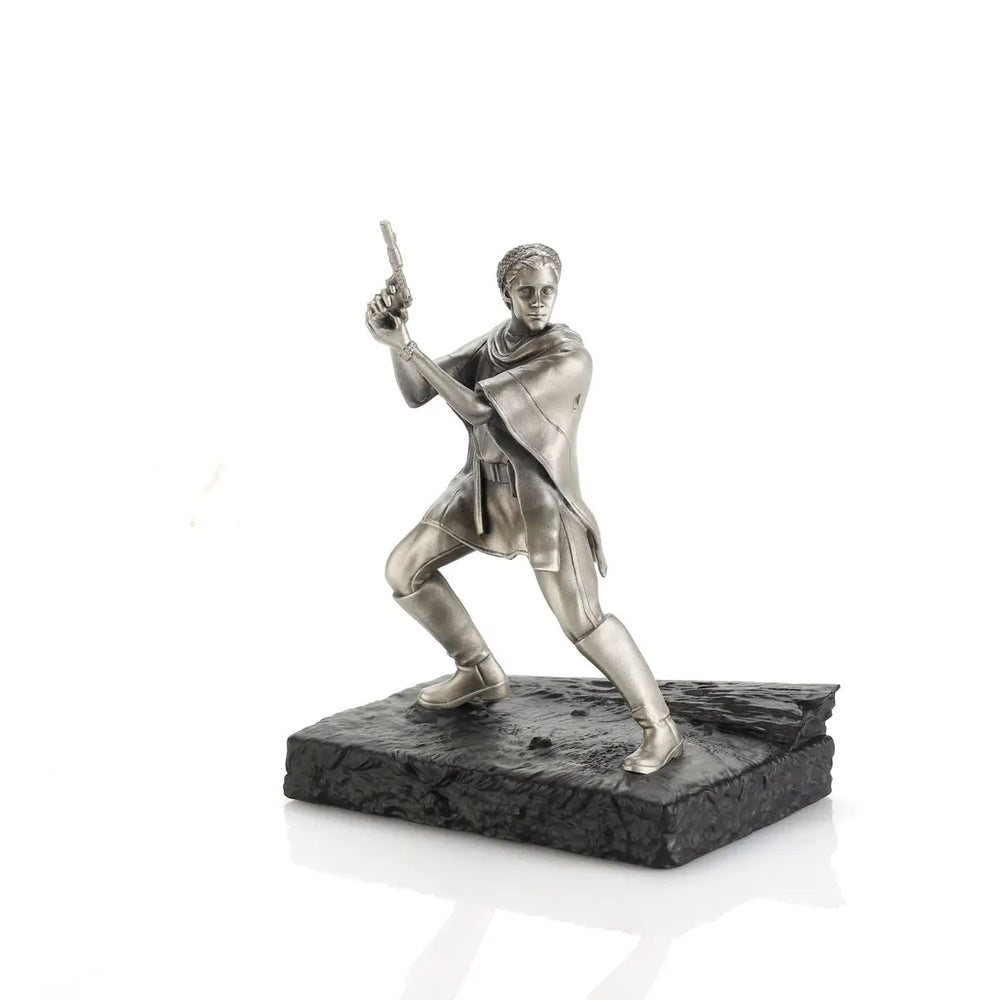 Royal Selangor Starwars Figurine - Leia Organa Endor — side view