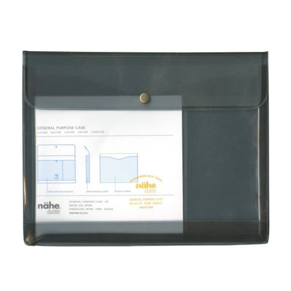 Hightide nahe General Purpose Case A5 - Clear Grey — front view