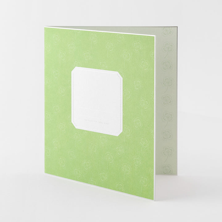 Midori Folded Message Cardboard with Translucent Sticker &amp; Envelope — in use