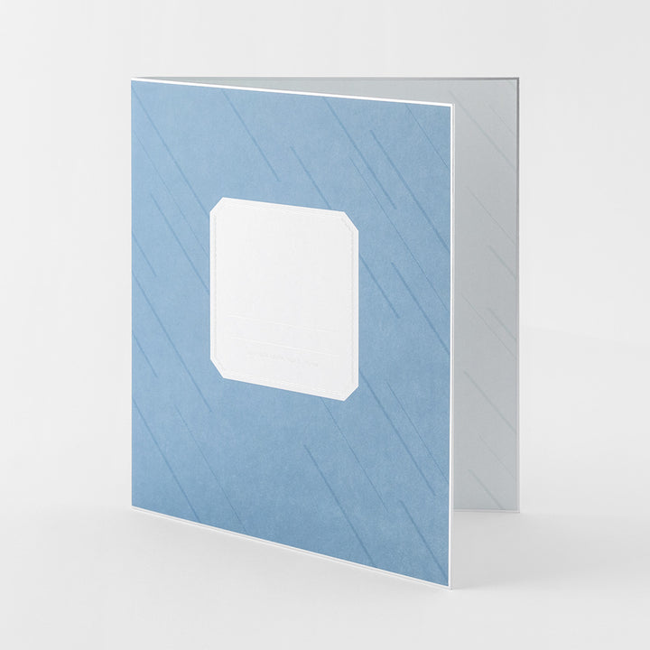 Midori Folded Message Cardboard with Translucent Sticker &amp; Envelope — close-up