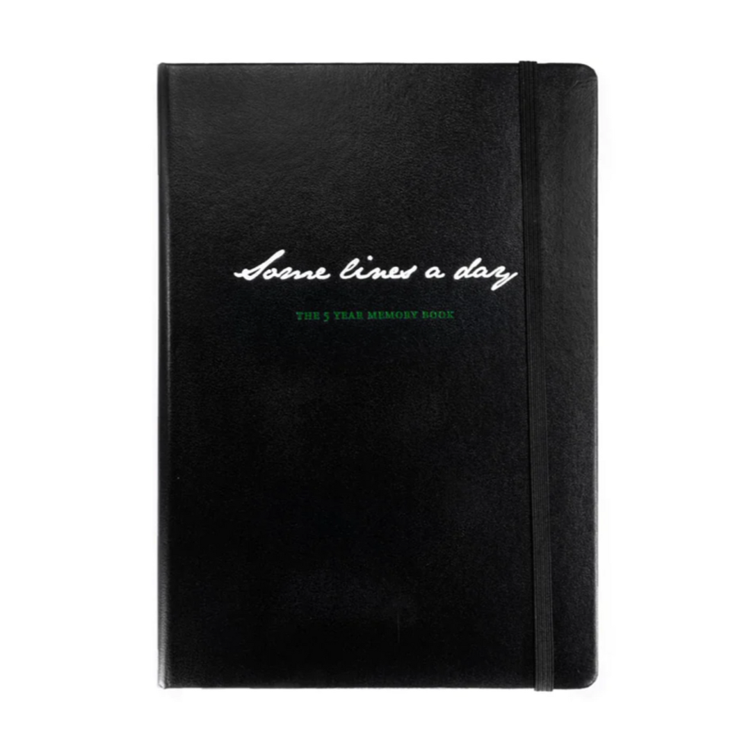 Leuchtturm1917 Some Lines A Day A5 Medium Hardcover Notebook in Black — Leuchtturm1917 notebook — quality writing journal with premium paper, at Cityluxe Singapore stationery store