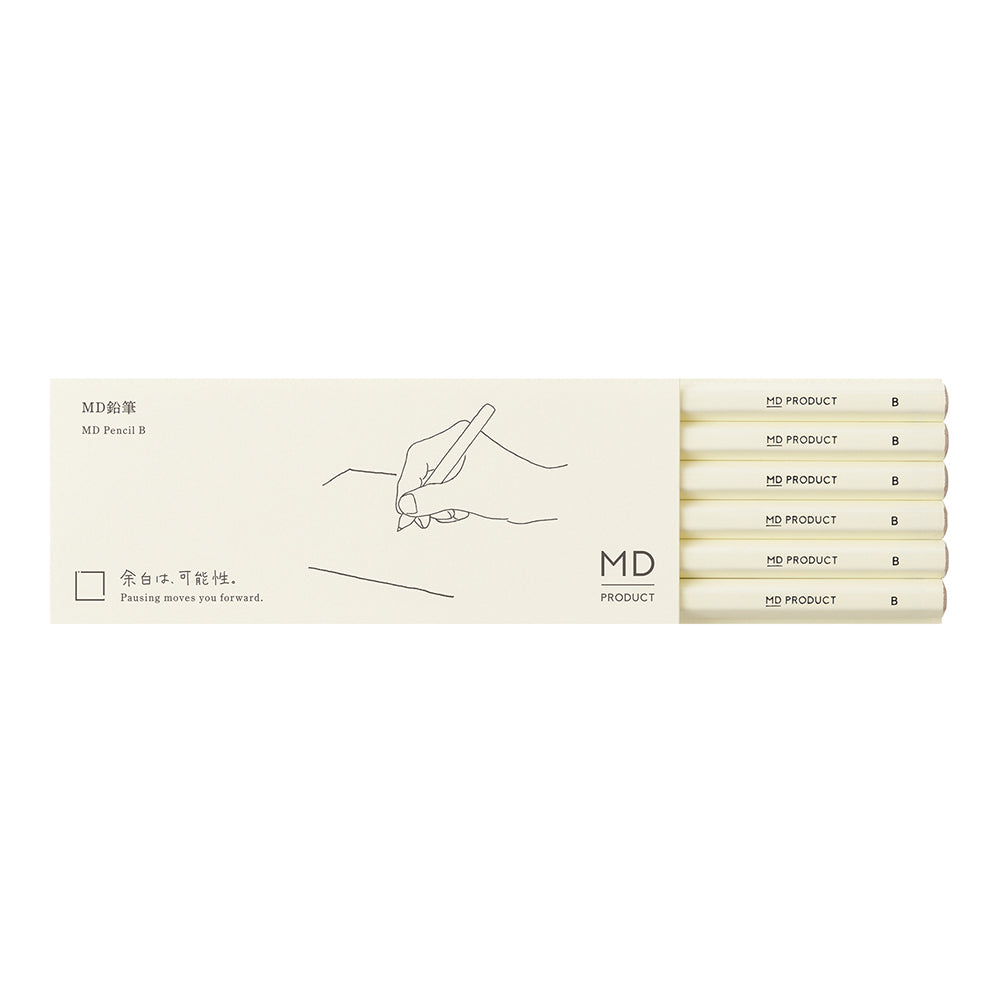 MD Pencil 6 pcs Set <B> — capped