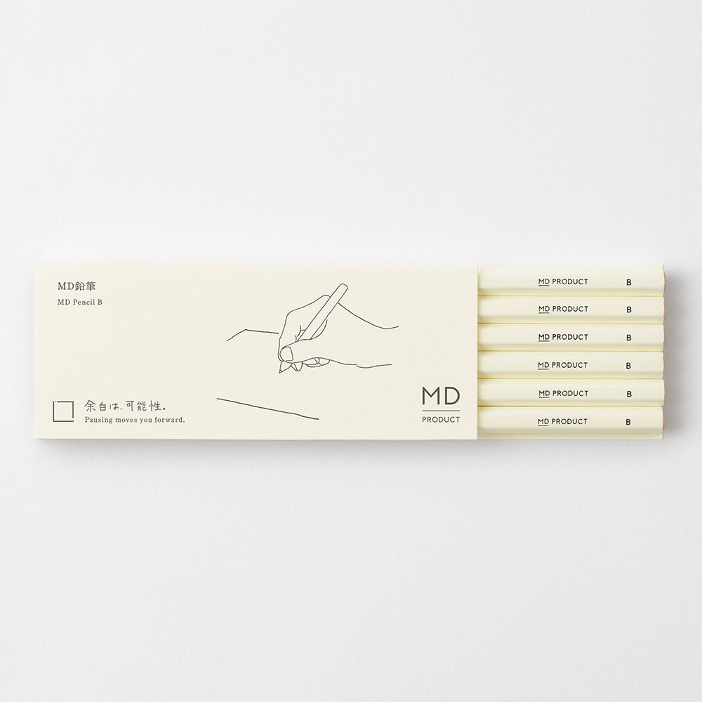 MD Pencil 6 pcs Set <B> — barrel detail