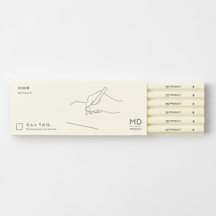 MD Pencil 6 pcs Set <B> — barrel detail