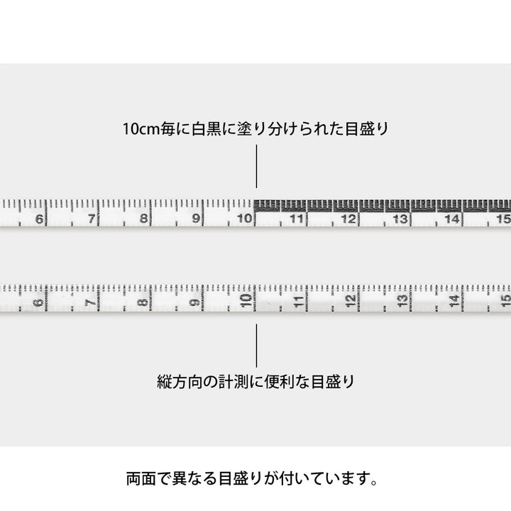 Midori XS Tape Measure (1.5M) — close-up