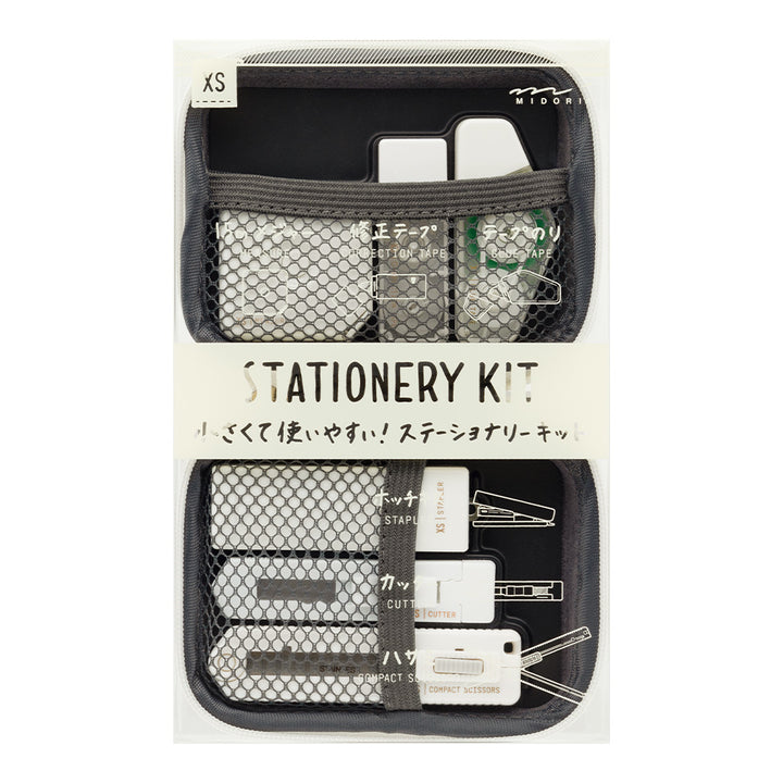 Midori XS Stationery Kit - White A — angle view