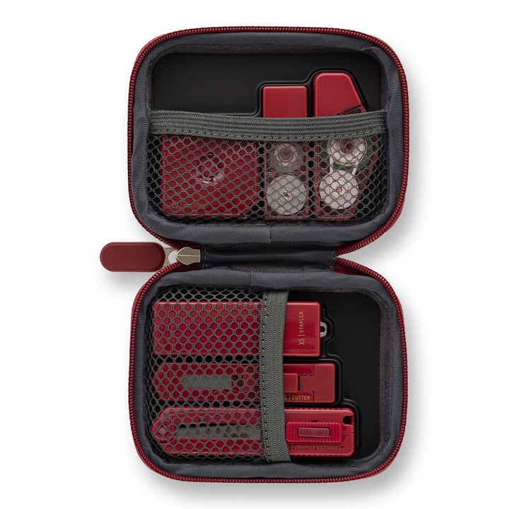 Midori XS Stationery Kit - Dark Red A — with packaging