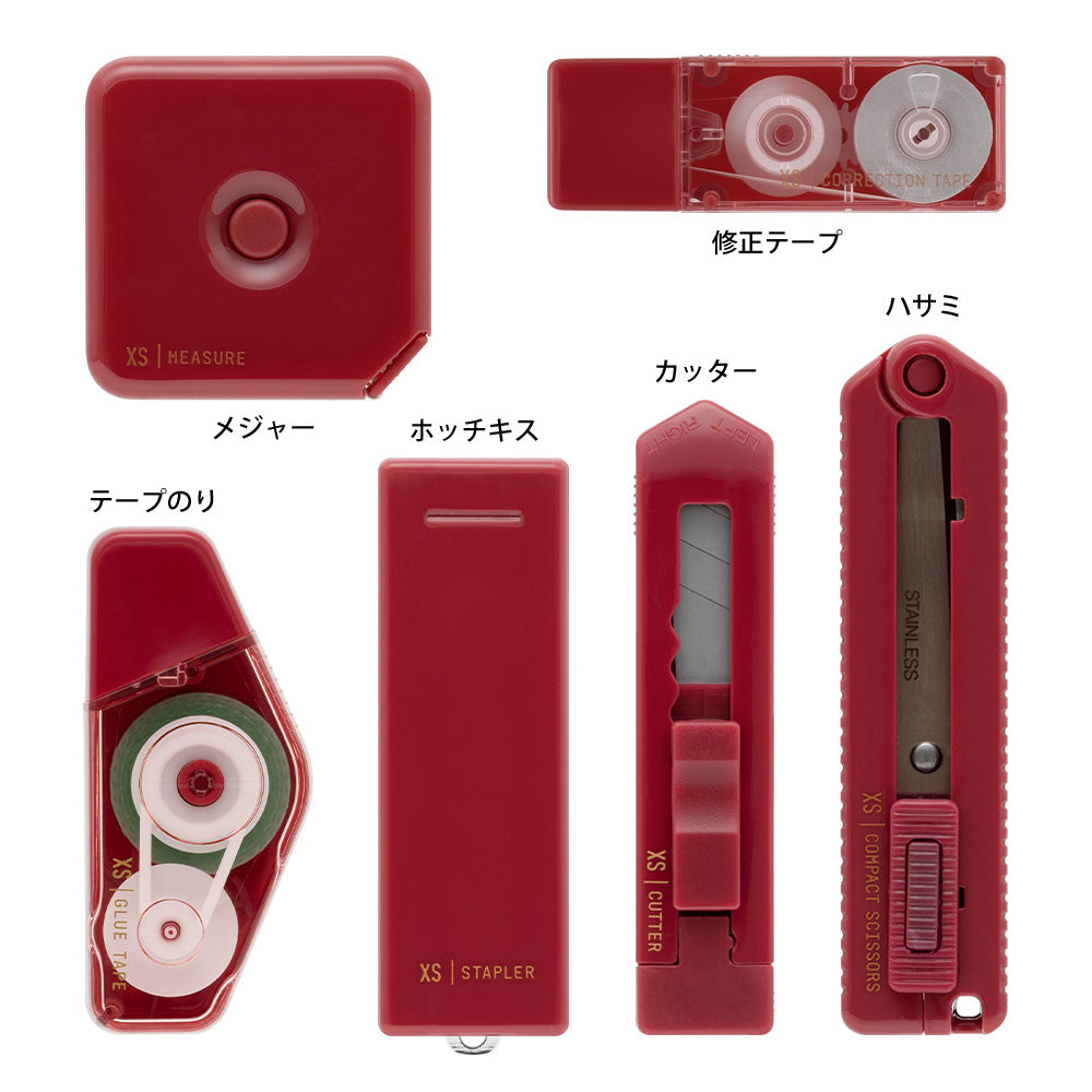 Midori XS Stationery Kit - Dark Red A — detail view