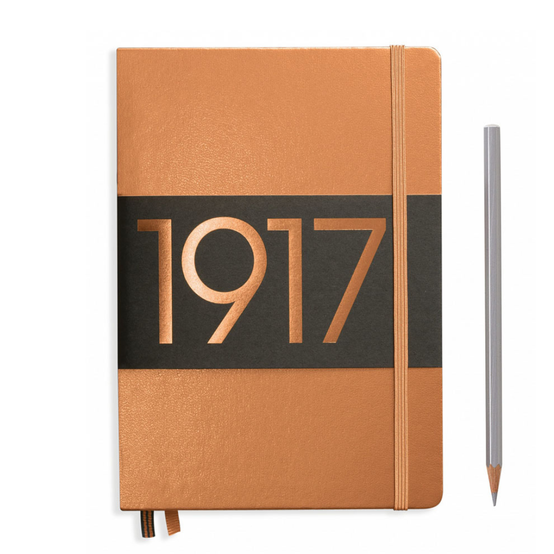 Leuchtturm1917 Metallic Edition A5 Medium Hardcover Notebook in Dotted / Copper — Leuchtturm1917 notebook — quality writing journal with premium paper, at Cityluxe Singapore stationery store