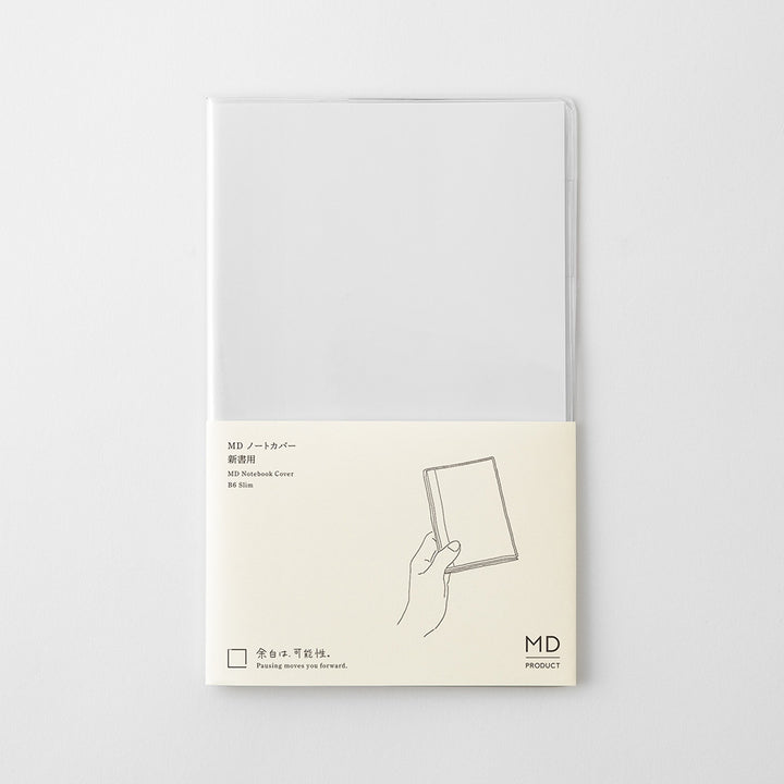 MD Notebook Cover <B6 Slim> Clear A — size comparison