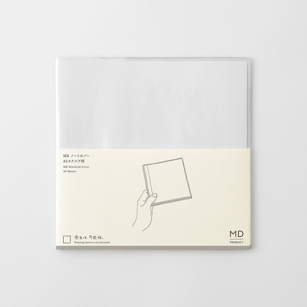 MD Notebook Cover <A5 Square> Clear A — size comparison