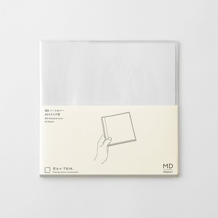 MD Notebook Cover <A5 Square> Clear A — size comparison