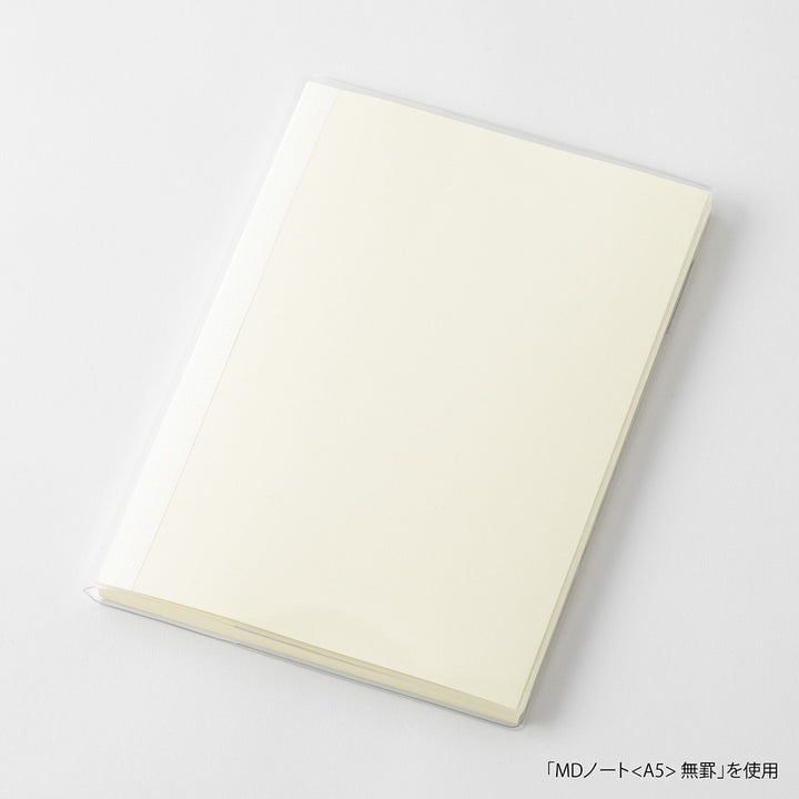 MD Notebook Cover <A5> Clear A — pocket detail
