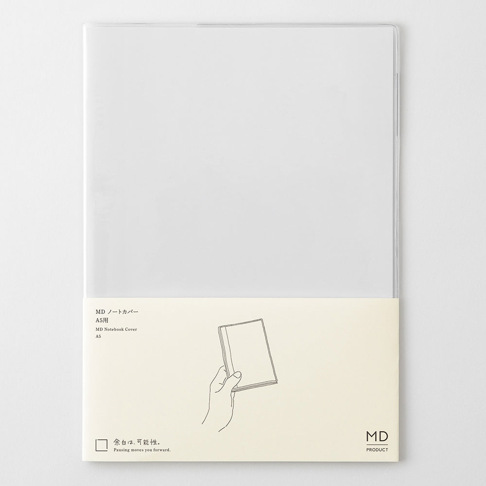 MD Notebook Cover <A5> Clear A — flat lay