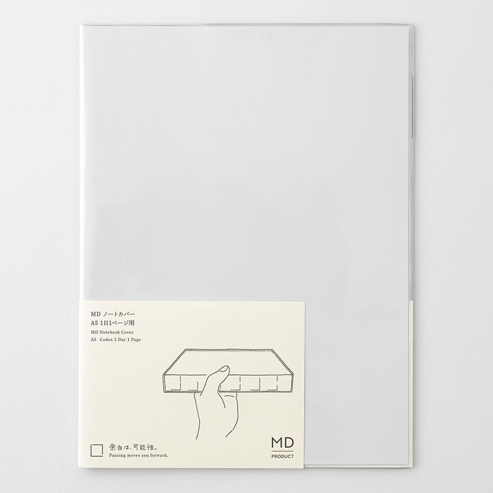 MD Notebook Cover <A5> Codex 1 Day 1 Page Clear A — size comparison