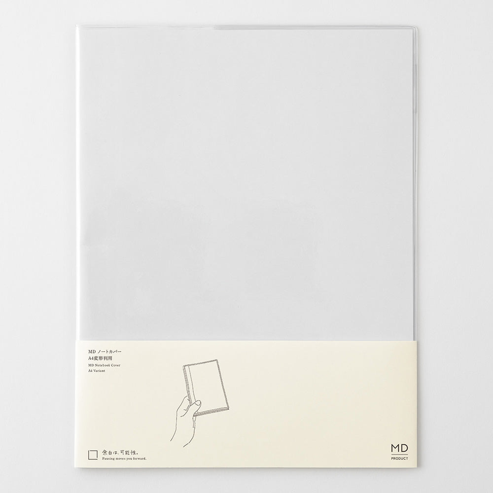 MD Notebook Cover <A4 Variant> Clear A — size comparison