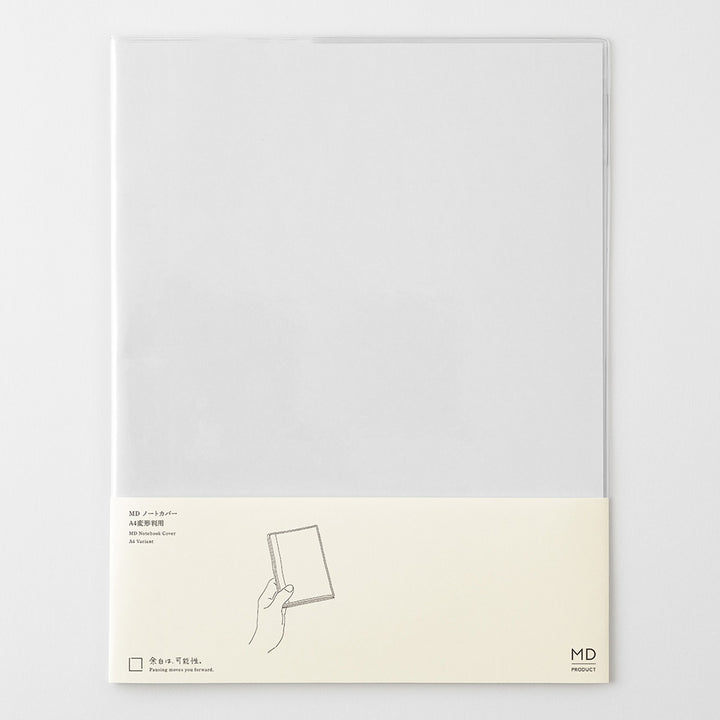 MD Notebook Cover <A4 Variant> Clear A — size comparison