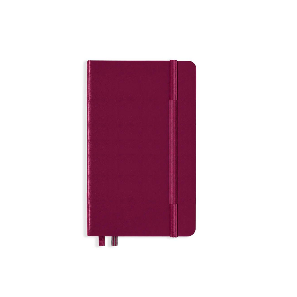 Leuchtturm1917 A6 Pocket Hardcover Notebook in Plain / Port Red — Leuchtturm1917 notebook — quality writing journal with premium paper, at Cityluxe Singapore stationery store