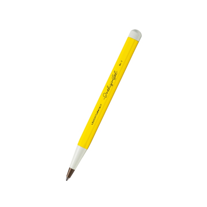 Leuchtturm1917 Drehgriffel Nr. 1 Ballpoint Pen in Lemon — Leuchtturm1917 ballpoint pen — reliable smooth-writing everyday pen, at Cityluxe Singapore
