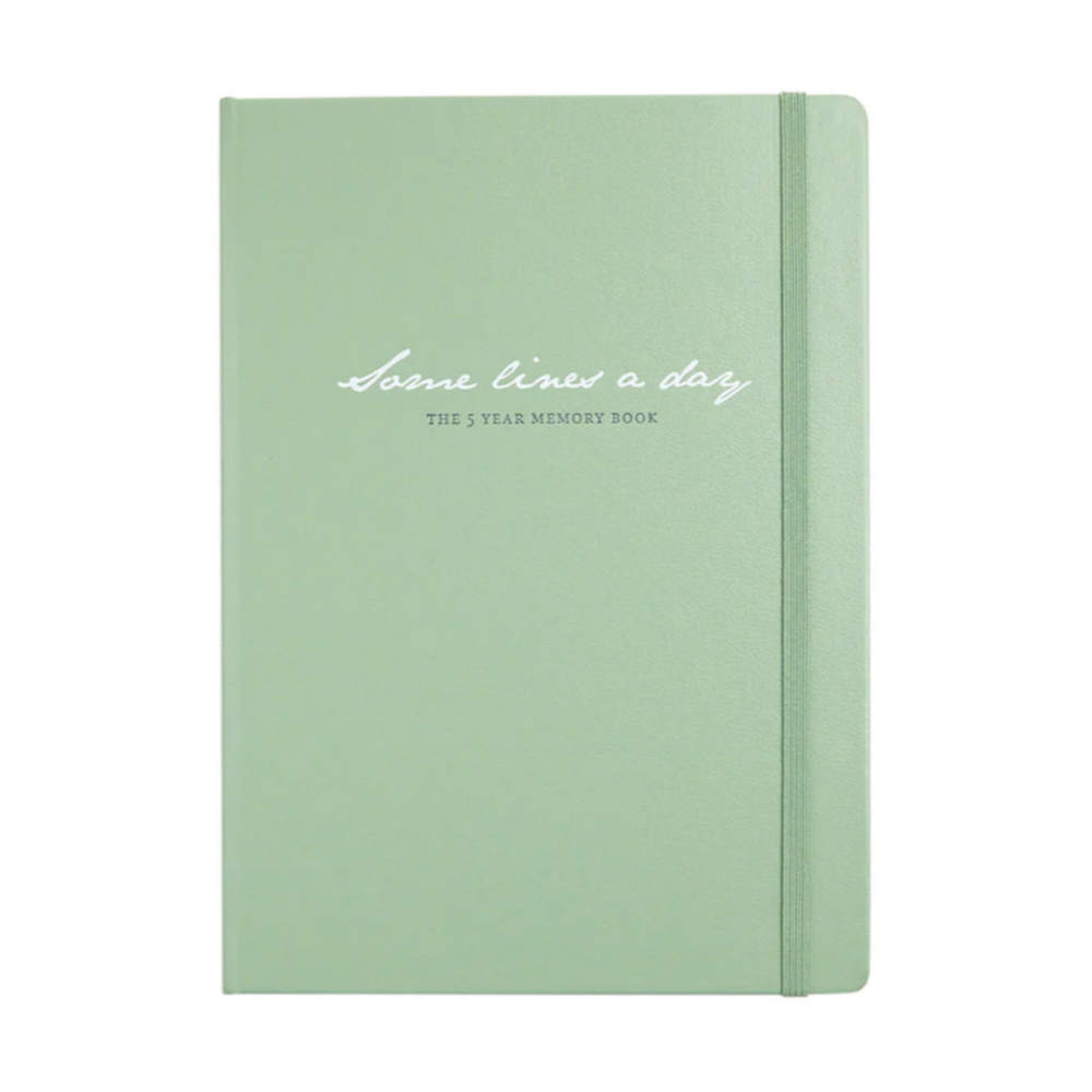 Leuchtturm1917 Some Lines A Day A5 Medium Hardcover Notebook in Sage — Leuchtturm1917 notebook — quality writing journal with premium paper, at Cityluxe Singapore stationery store
