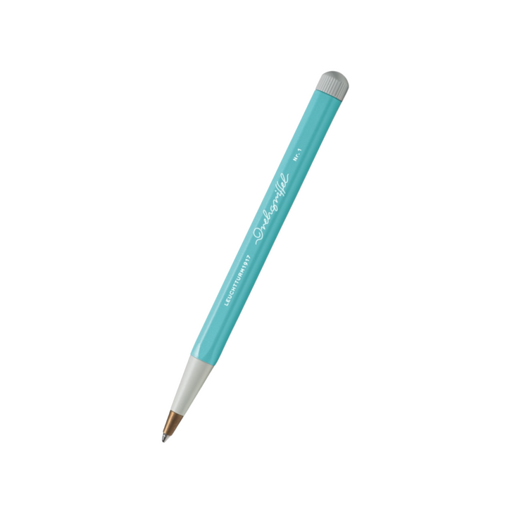 Leuchtturm1917 Drehgriffel Nr. 1 Ballpoint Pen in Aquamarine — Leuchtturm1917 ballpoint pen — reliable smooth-writing everyday pen, at Cityluxe Singapore