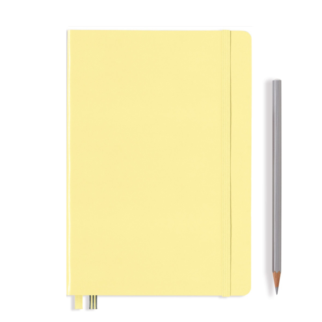 Leuchtturm1917 A5 Medium Hardcover Notebook in Ruled / Vanilla — Leuchtturm1917 notebook — quality writing journal with premium paper, at Cityluxe Singapore stationery store