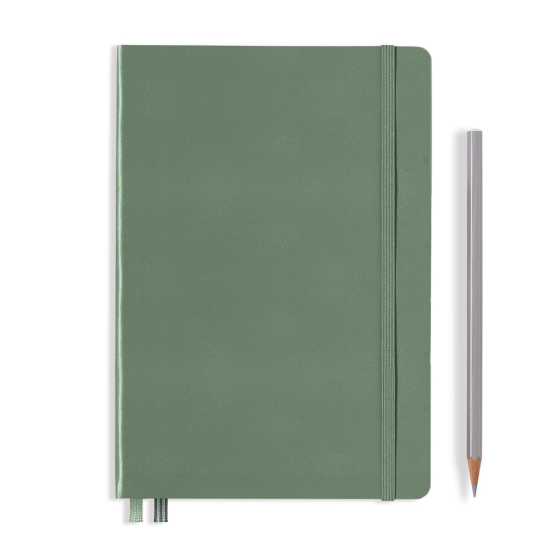 Leuchtturm1917 A5 Medium Hardcover Notebook in Ruled / Olive — Leuchtturm1917 notebook — quality writing journal with premium paper, at Cityluxe Singapore stationery store