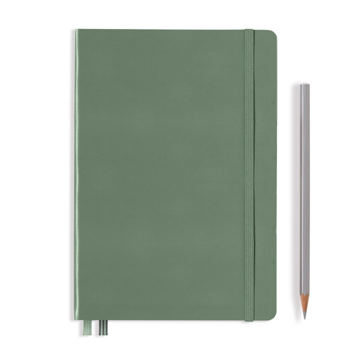Leuchtturm1917 A5 Medium Hardcover Notebook in Ruled / Olive — Leuchtturm1917 notebook — quality writing journal with premium paper, at Cityluxe Singapore stationery store