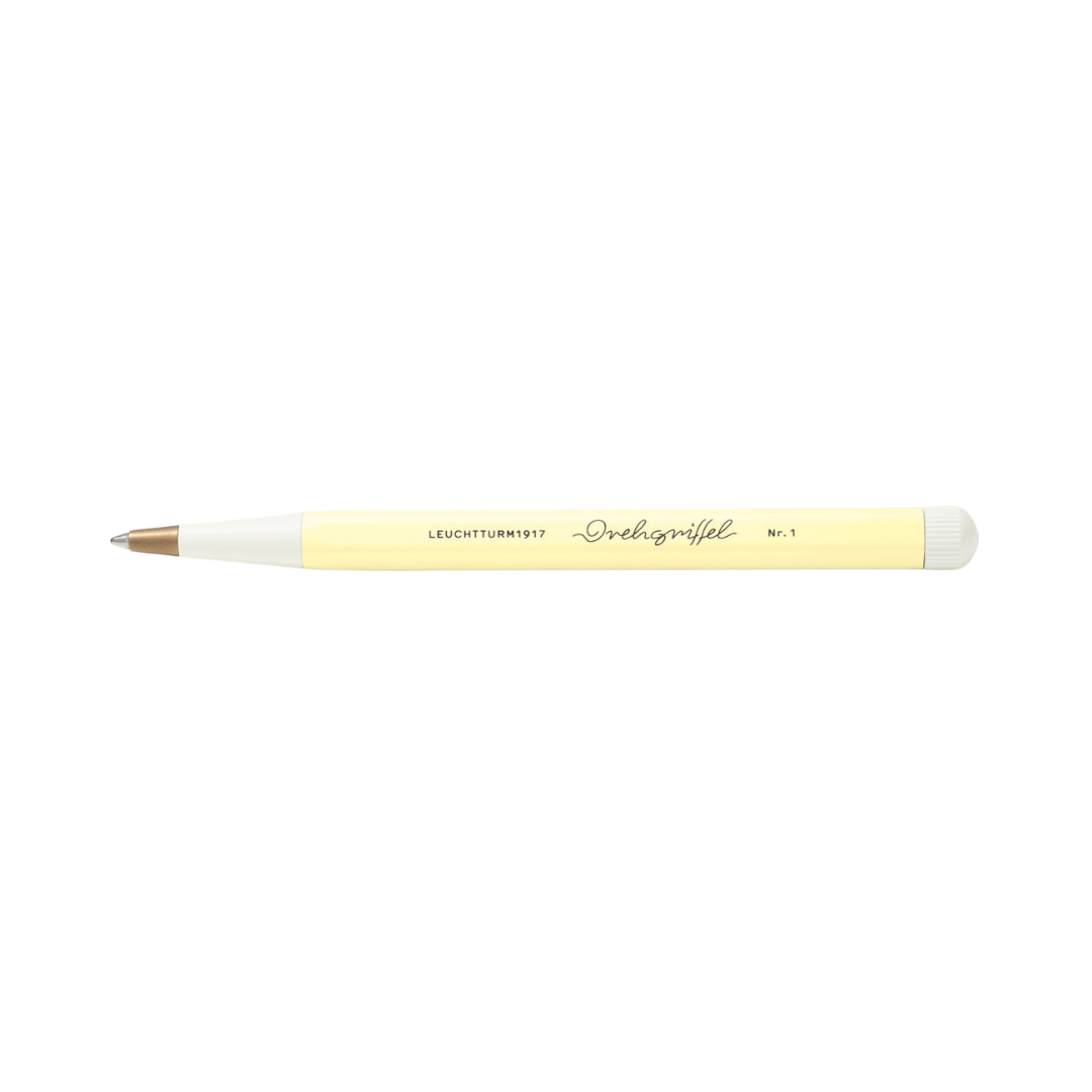 Leuchtturm1917 Drehgriffel Nr. 1 Ballpoint Pen in Vanilla — Leuchtturm1917 ballpoint pen — reliable smooth-writing everyday pen, at Cityluxe Singapore