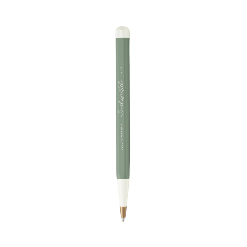 Leuchtturm1917 Drehgriffel Nr. 1 Ballpoint Pen in Olive — Leuchtturm1917 ballpoint pen — reliable smooth-writing everyday pen, at Cityluxe Singapore