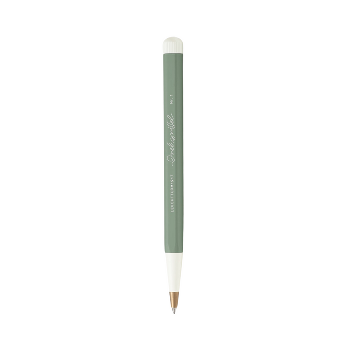 Leuchtturm1917 Drehgriffel Nr. 1 Ballpoint Pen in Olive — Leuchtturm1917 ballpoint pen — reliable smooth-writing everyday pen, at Cityluxe Singapore
