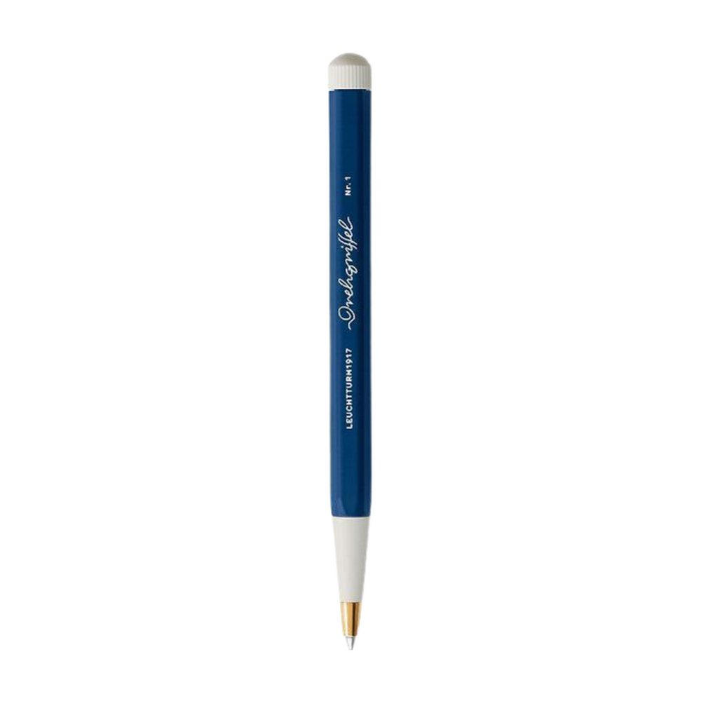 Leuchtturm1917 Drehgriffel Nr. 1 Ballpoint Pen - Navy — uncapped with cap posted