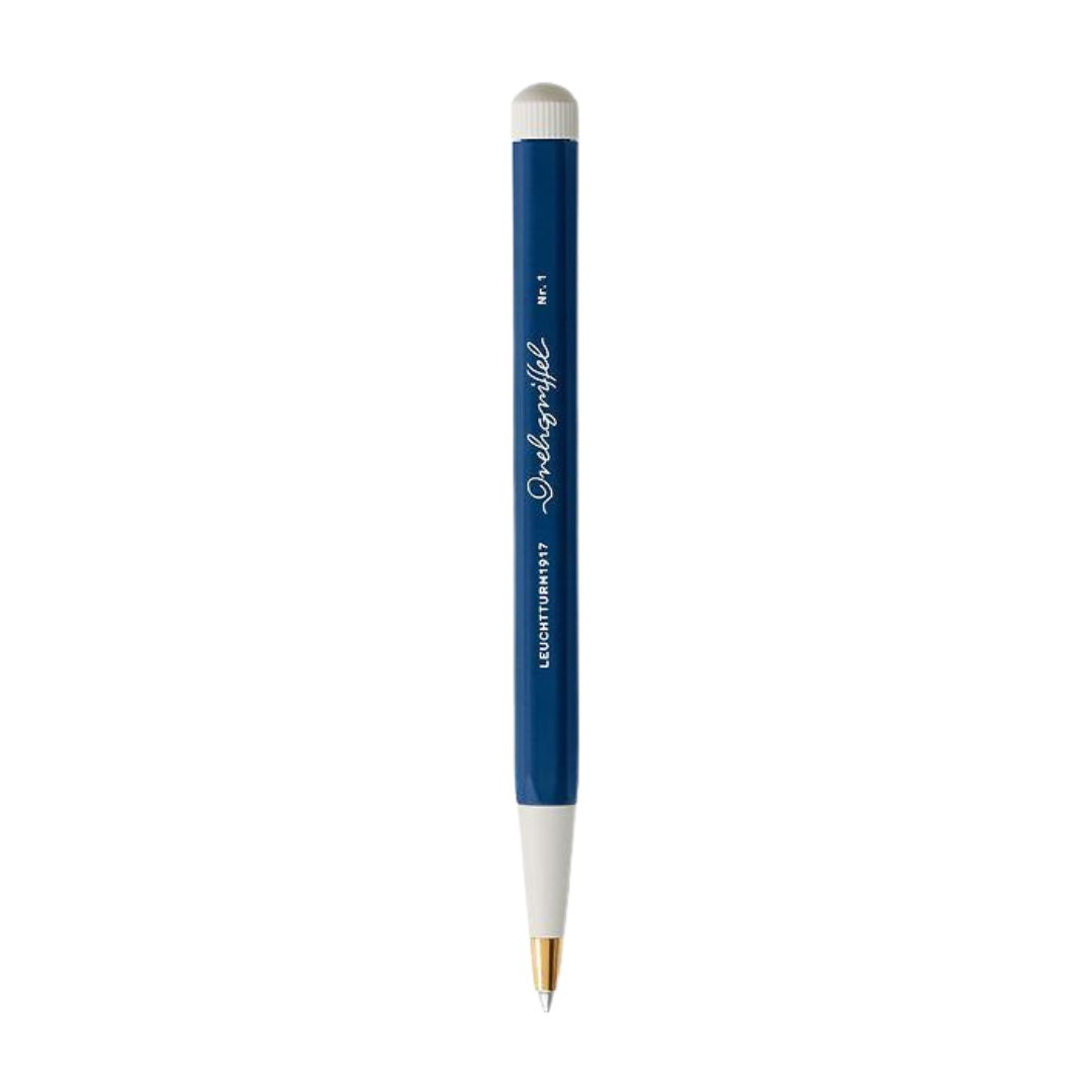 Leuchtturm1917 Drehgriffel Nr. 1 Ballpoint Pen - Navy — uncapped with cap posted