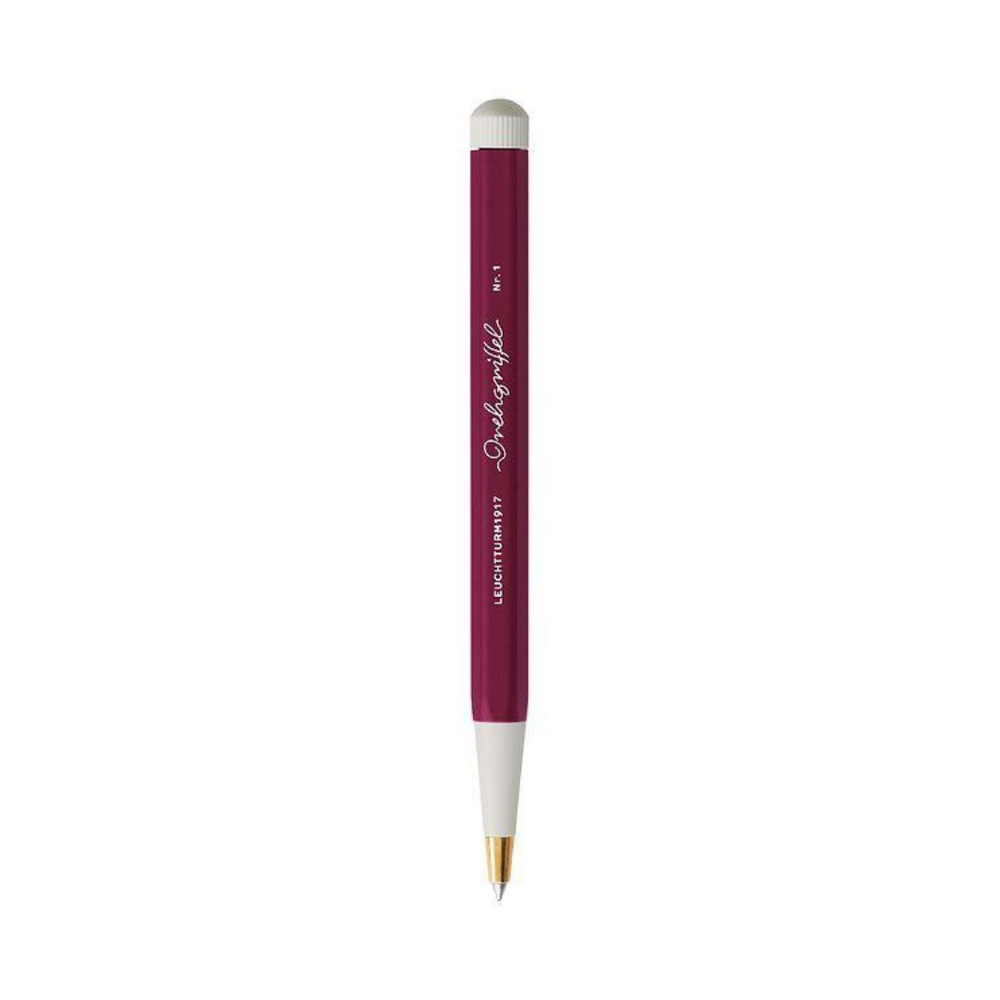 Leuchtturm1917 Drehgriffel Nr. 1 Gel Pen - Port Red — side view