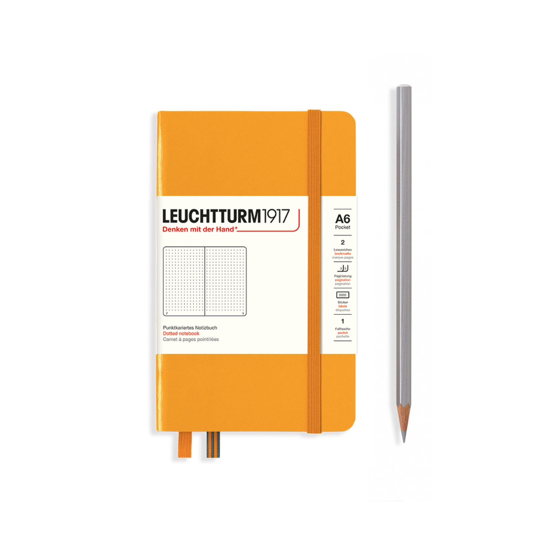 Leuchtturm1917 A6 Pocket Hardcover Notebook in Dotted / Rising Sun — Leuchtturm1917 notebook — quality writing journal with premium paper, at Cityluxe Singapore stationery store