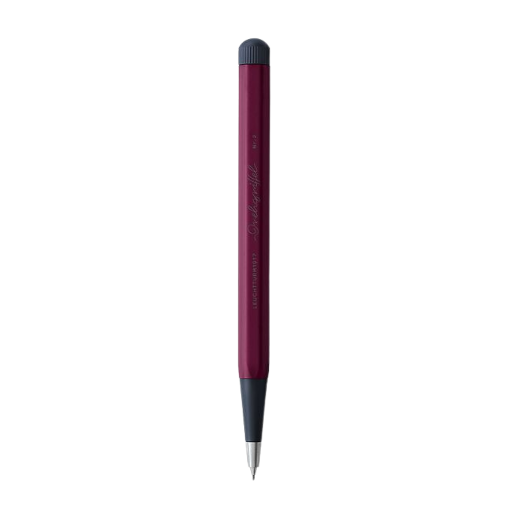 Leuchtturm1917 Drehgriffel NR. 2 Mechanical Pencil - Port Red — lead extended