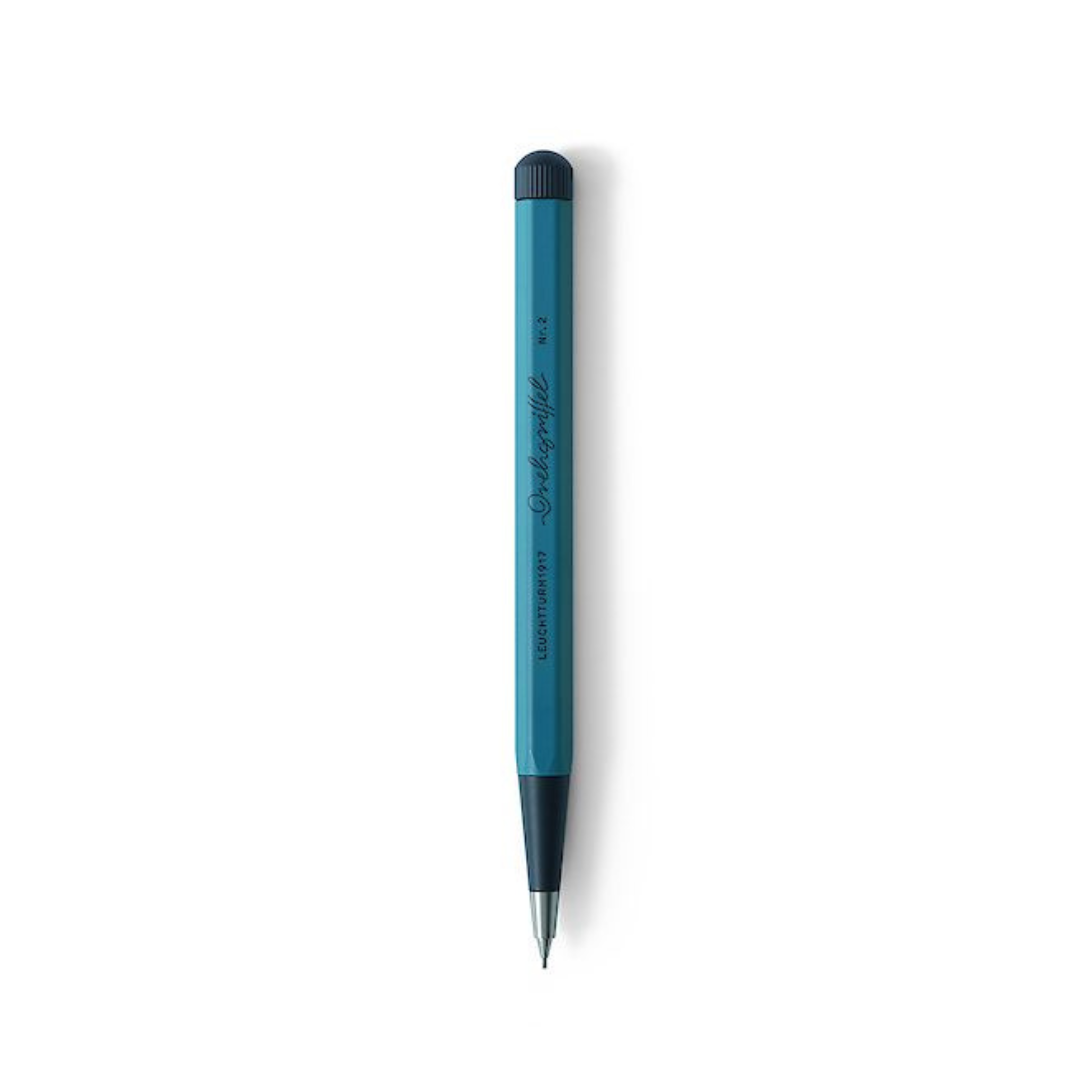 Leuchtturm1917 Drehgriffel NR. 2 Mechanical Pencil - Stone Blue — lead extended