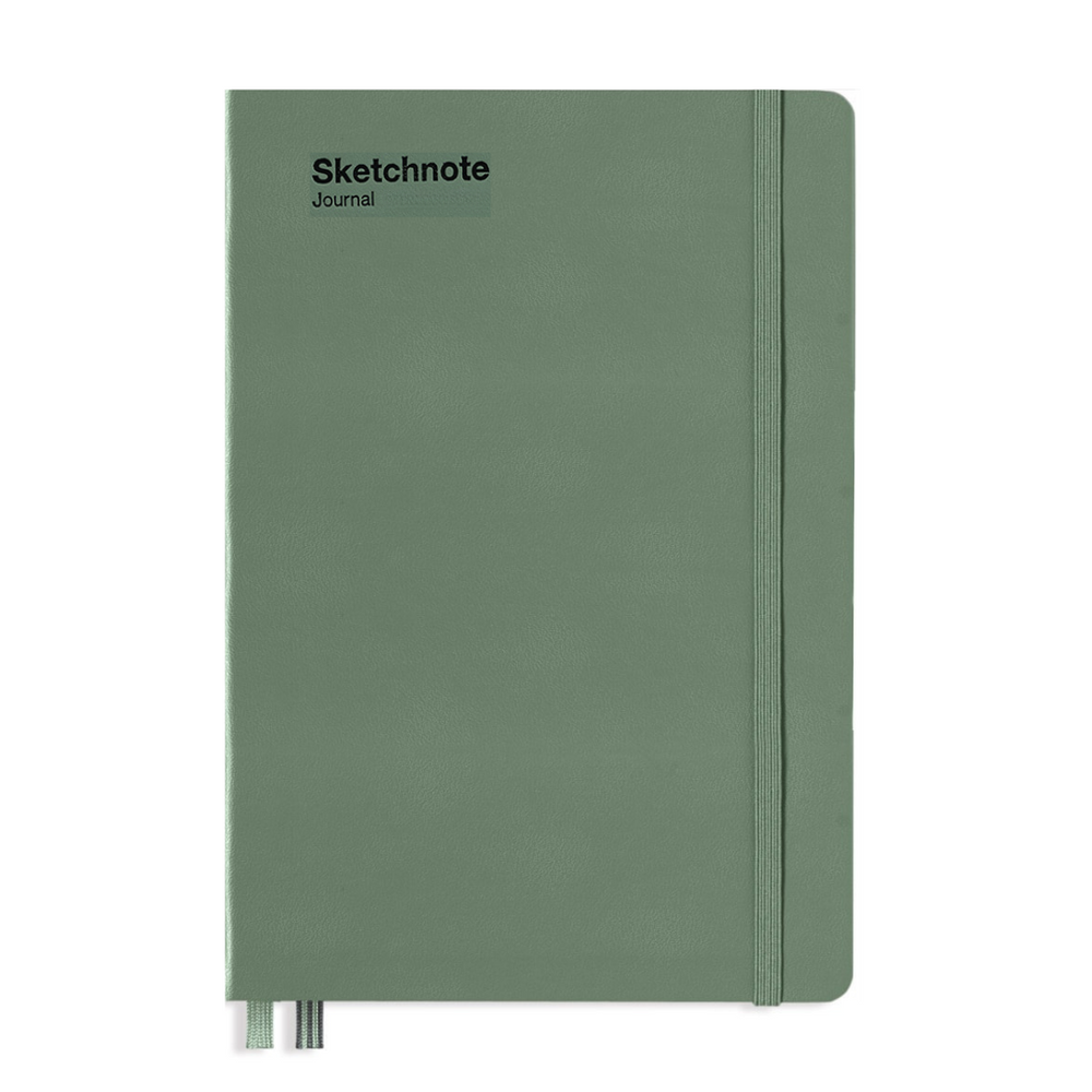 Leuchtturm1917 A5 Medium Sketchnote Hardcover Journal in Olive — Leuchtturm1917 notebook — quality writing journal with premium paper, at Cityluxe Singapore stationery store